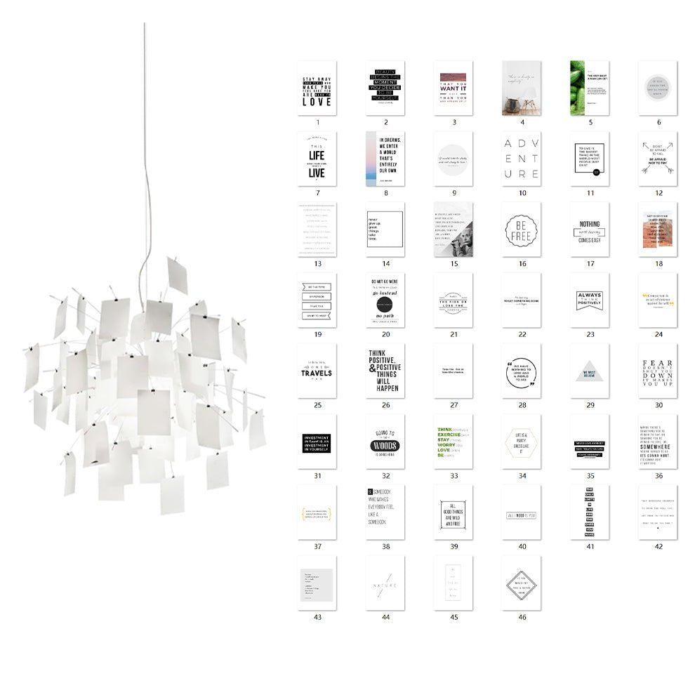 Ririxo Lustre en Papier Personnalisable Créatif-Cielum