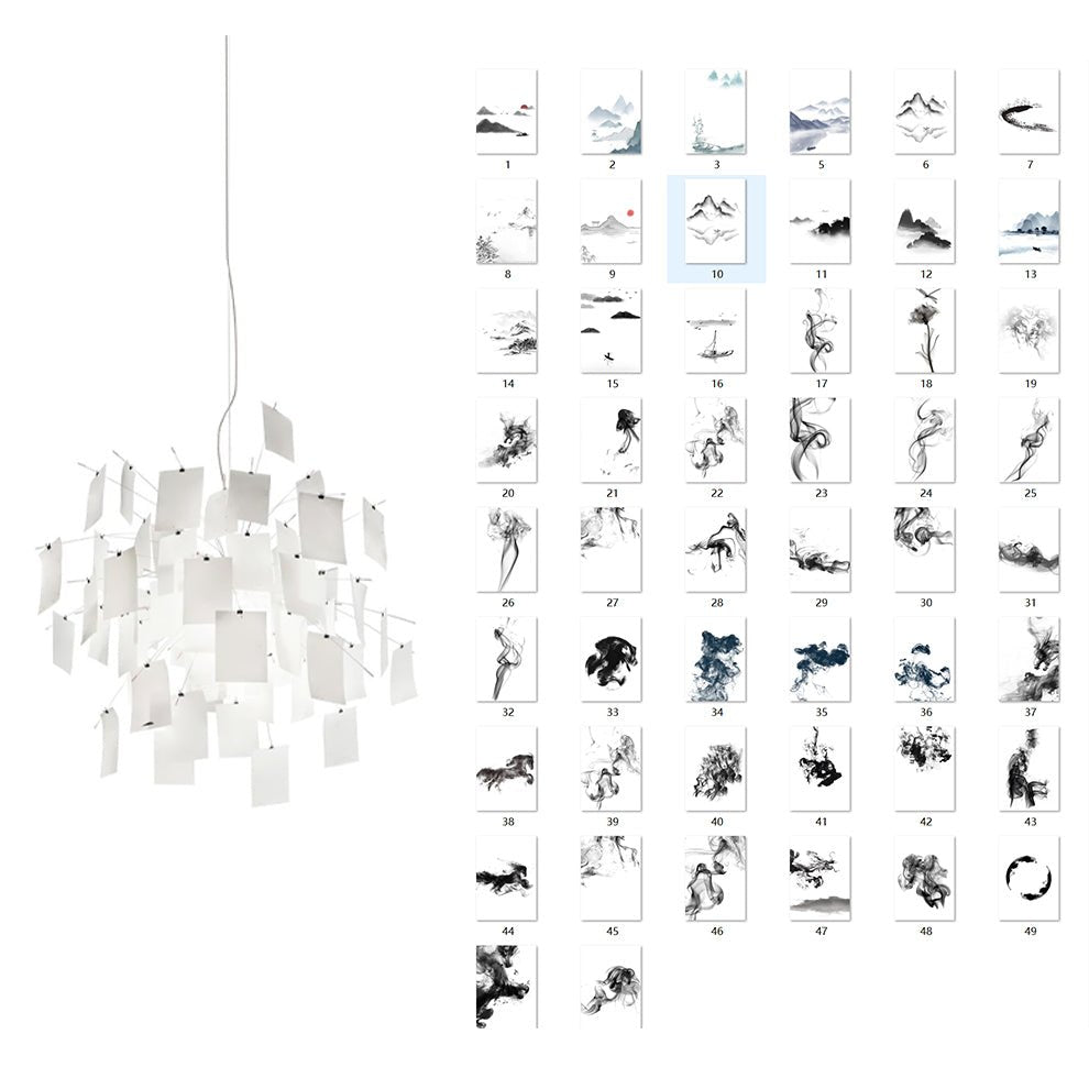 Ririxo Lustre en Papier Personnalisable Créatif-Cielum