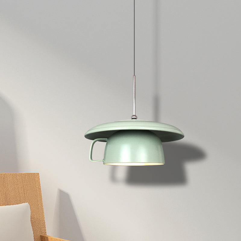 Valentina Rustique Tasse Céramique LED Suspension Salon