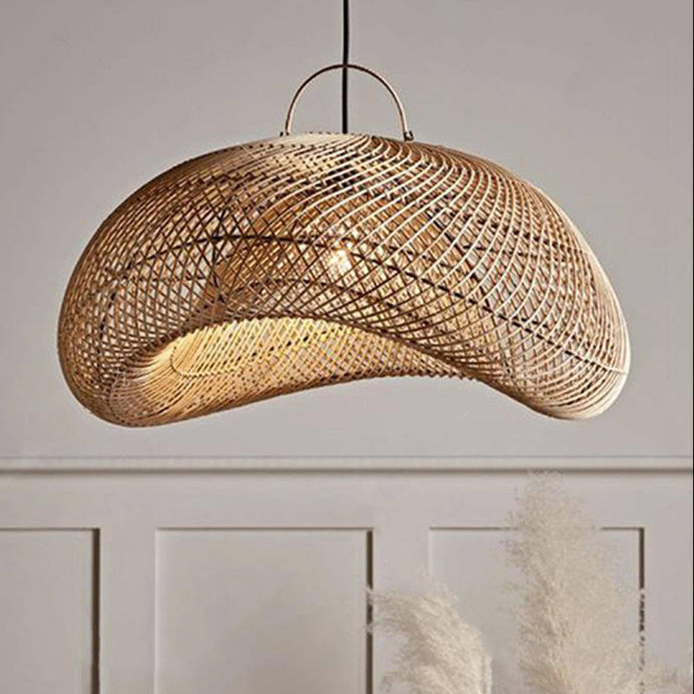 Juno Suspension style rustique en rotin