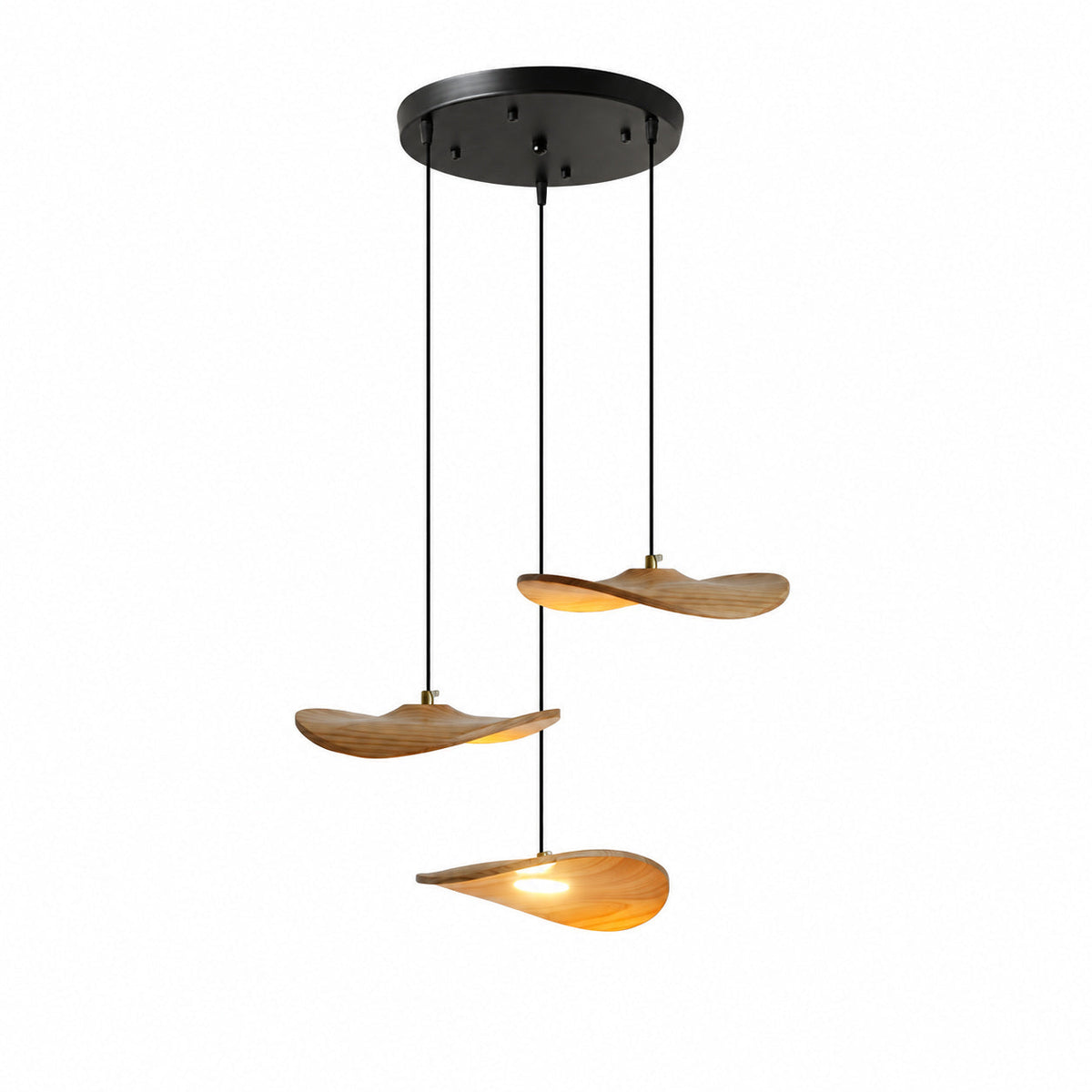 Lowenstone Lustre À Pales En Bois