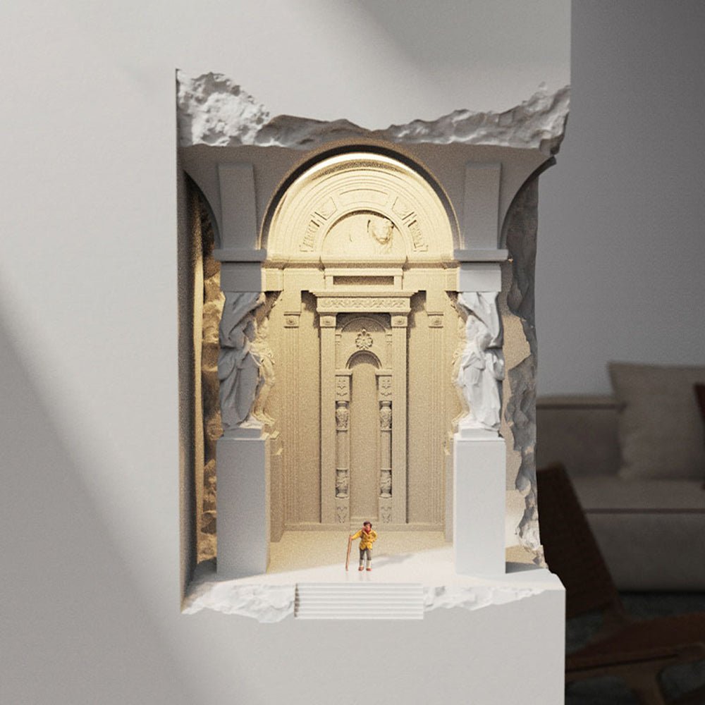 Ray Applique Murale Art Déco Flush LED Encastrée, 3 Styles, Blanc, Salon