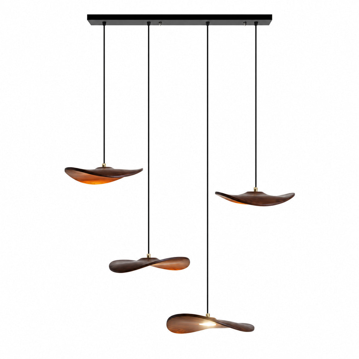 Lowenstone Lustre À Pales En Bois