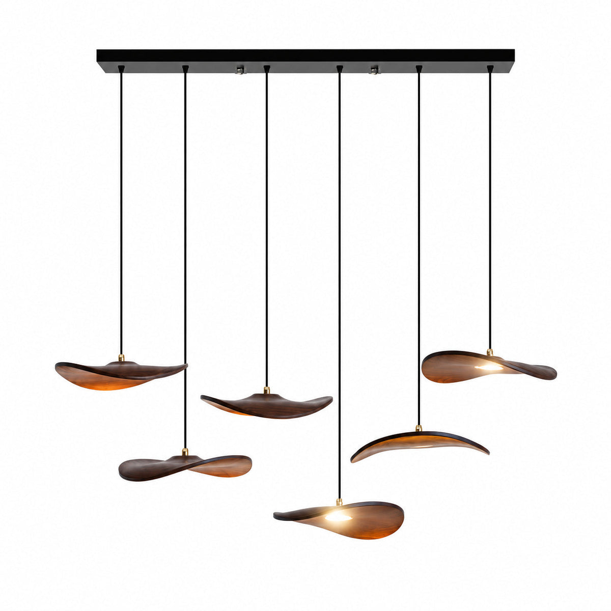 Lowenstone Lustre À Pales En Bois