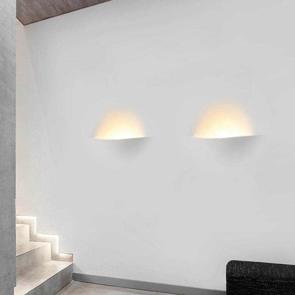 Aria Applique Murale Encastrée/Plâtre, Moderne, 4 Styles, Métal, Blanc, Salon