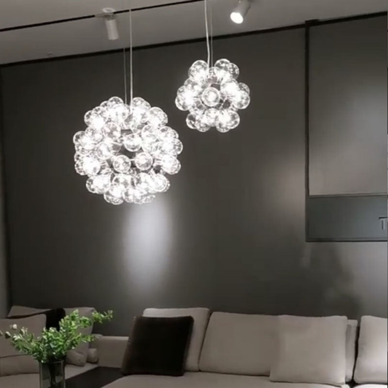Silva Moderne LED Suspension Métal Verre Chambre À Coucher/Salon