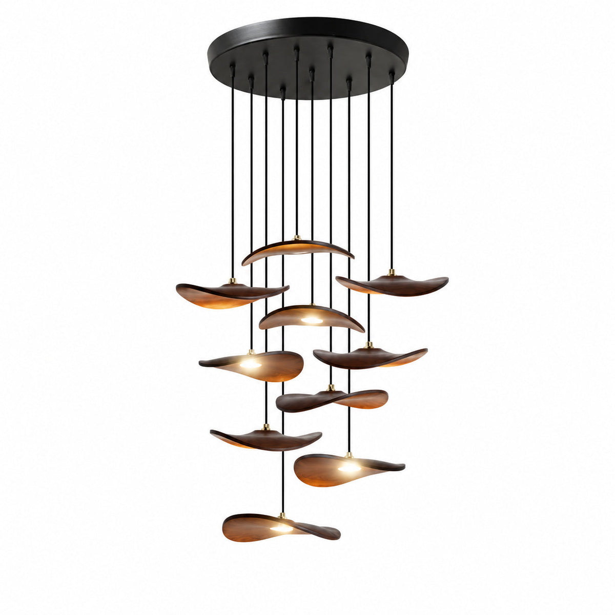 Lowenstone Lustre À Pales En Bois