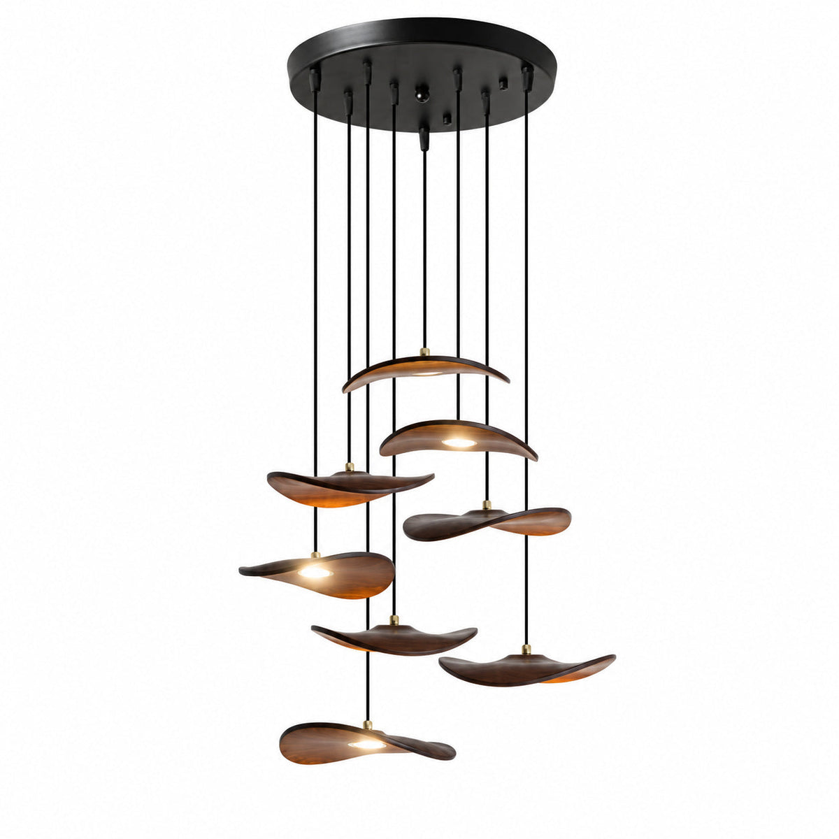 Lowenstone Lustre À Pales En Bois