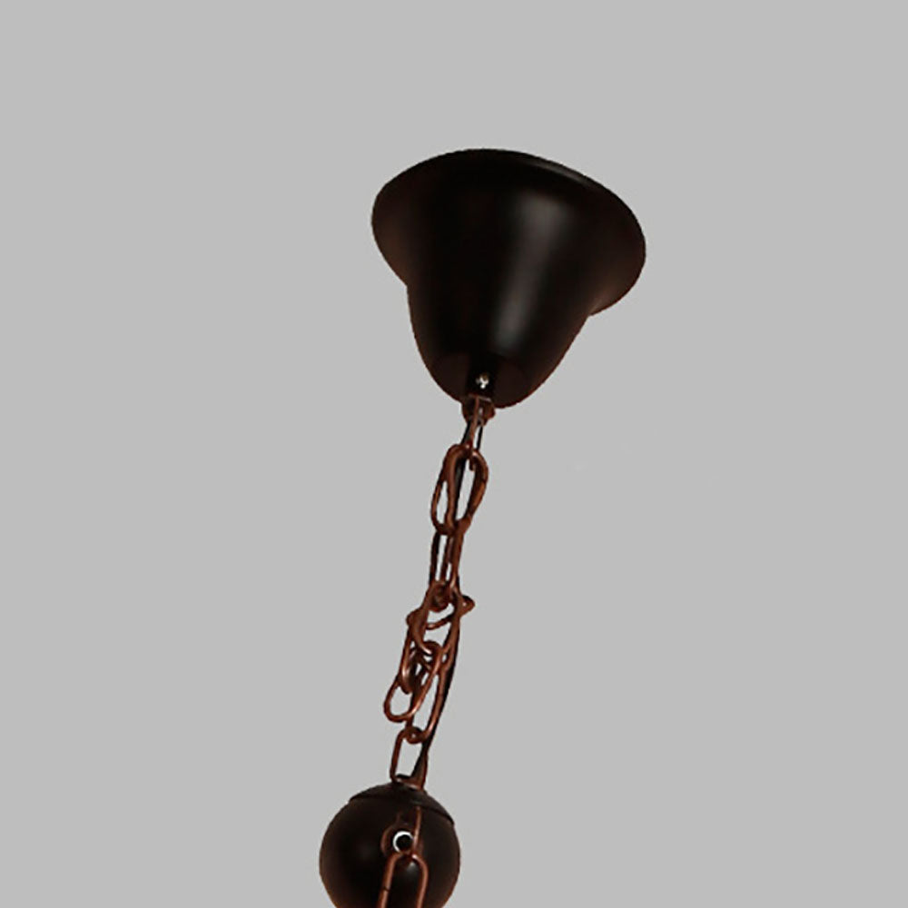 Epoch Lustre Vintage, Metal/Bois, Marron, Salon