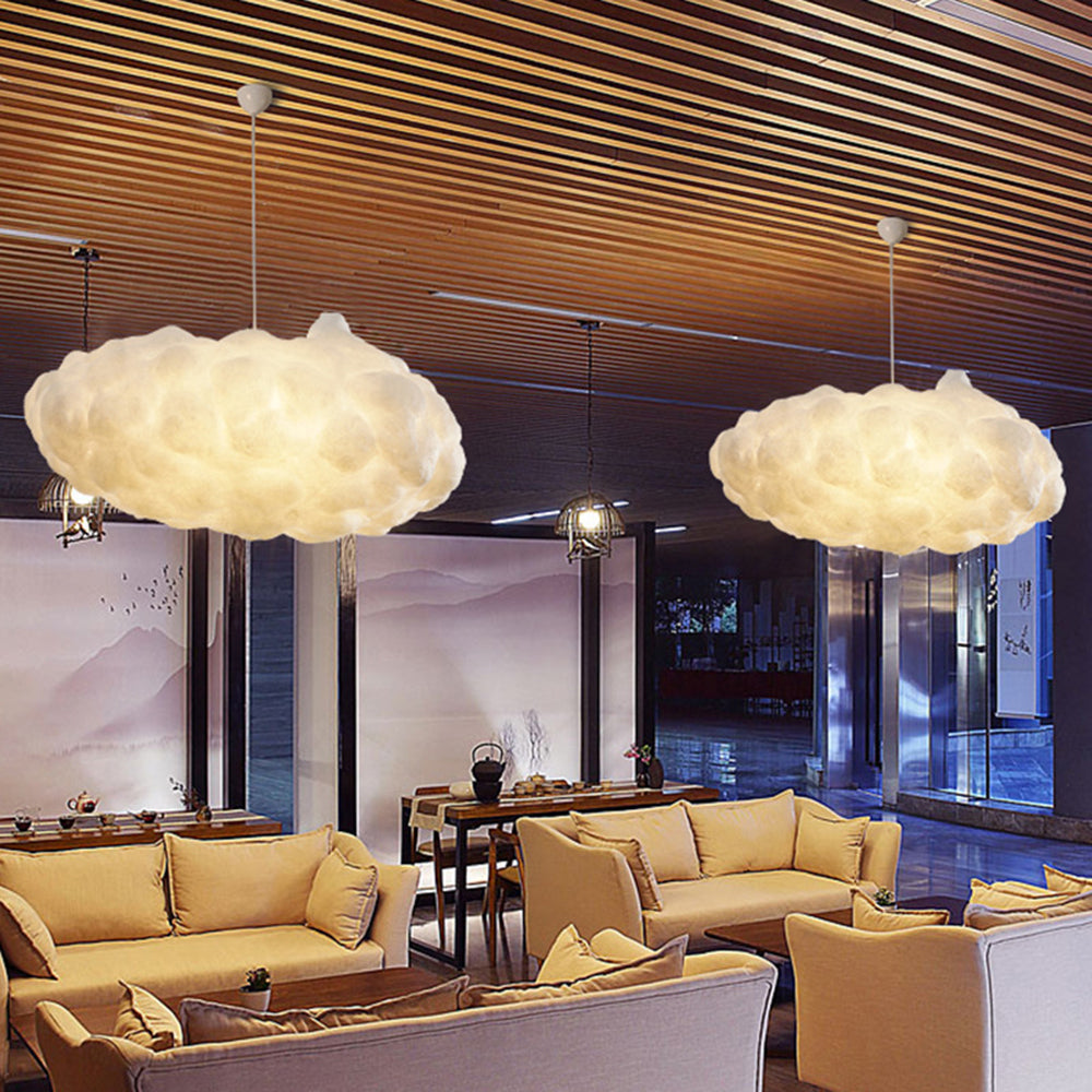 Sorexor Suspension Nuage Art Deco Blanc Salon/Chambre à Coucher-Cielum