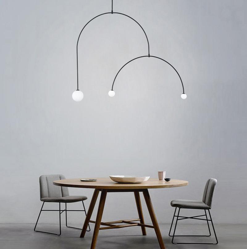 Erixy Lustre Mobile Noir Minimaliste-Cielum