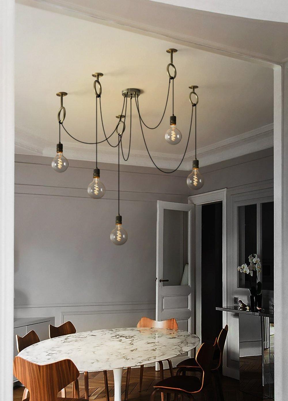 Nominex Lustre Industrial Spider Bulb Hanging-Cielum