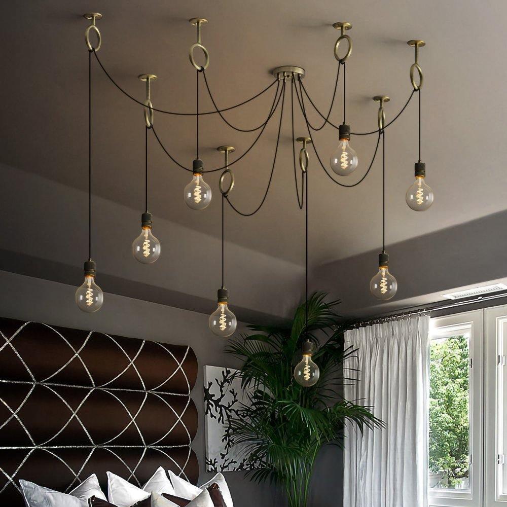Nominex Lustre Industrial Spider Bulb Hanging-Cielum