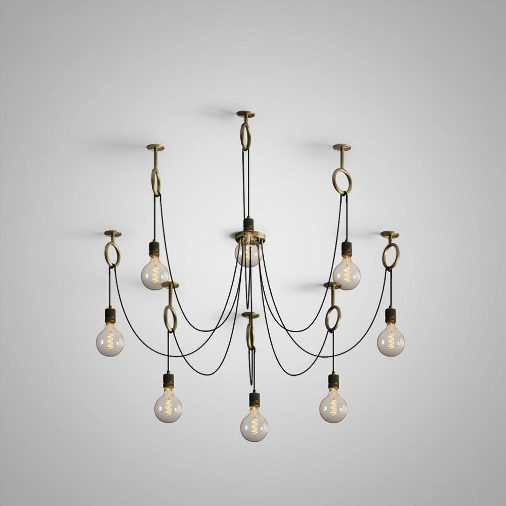 Nominex Lustre Industrial Spider Bulb Hanging-Cielum