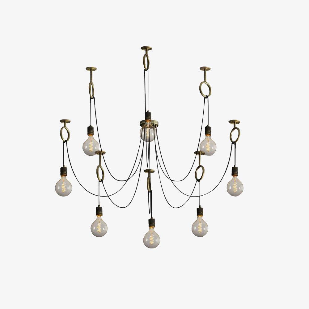 Nominex Lustre Industrial Spider Bulb Hanging-Cielum