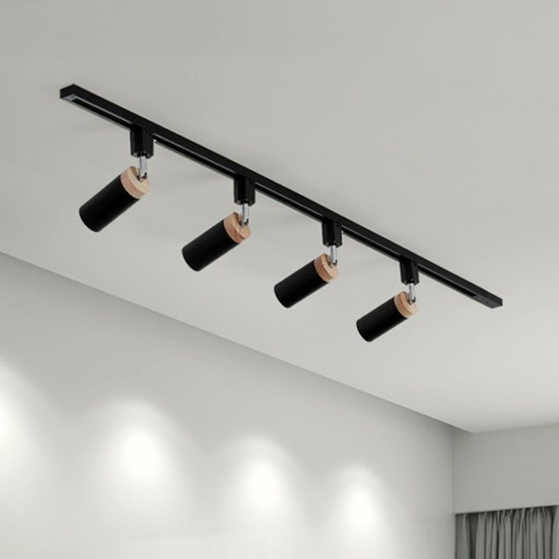 Aim Moderne LED Plafonnier Noir/Blanc Métal Salon Chambre à coucher