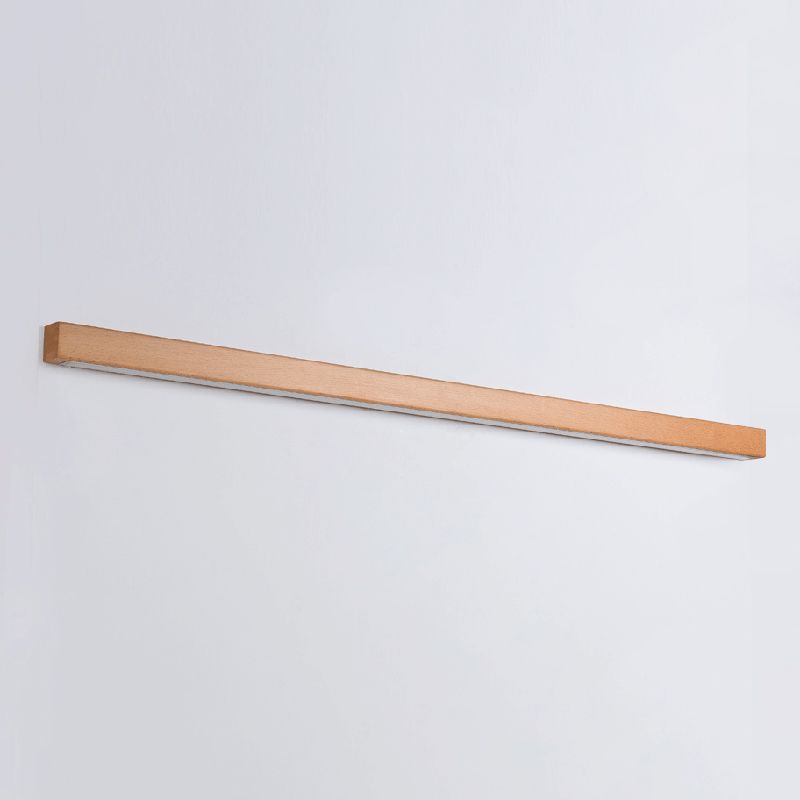 Vominex Applique Murale Miroir Linéaire Minimaliste Bois Salon-Cielum