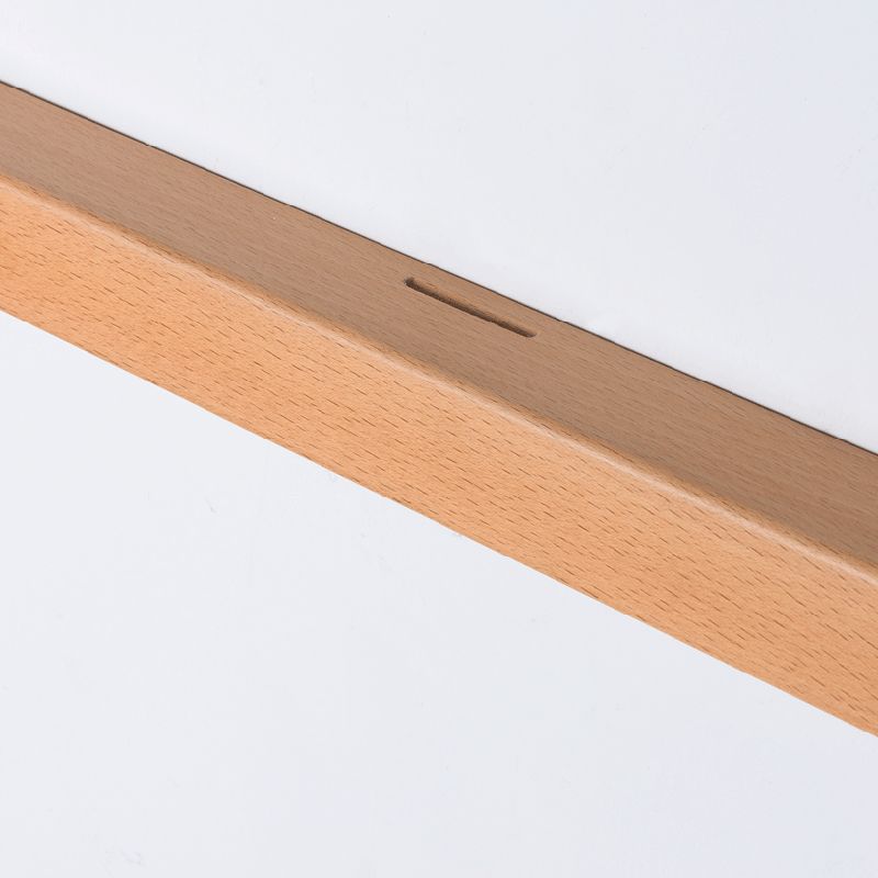 Vominex Applique Murale Miroir Linéaire Minimaliste Bois Salon-Cielum