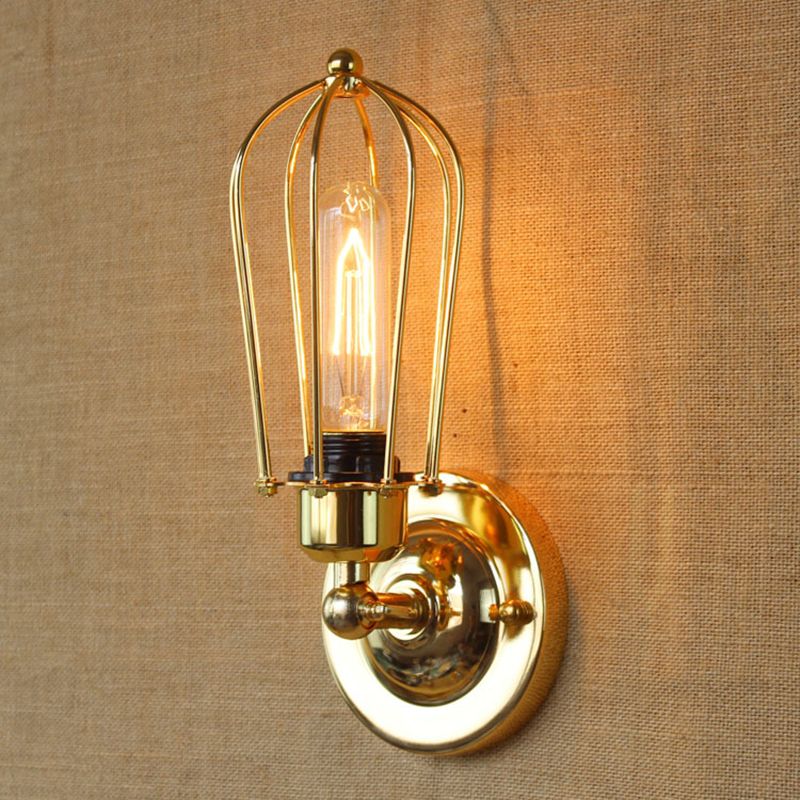 Silva Applique Murale Ciselé Vintage, Métal, Noir/Rouille/Bronze/Or/Argent, Chambre