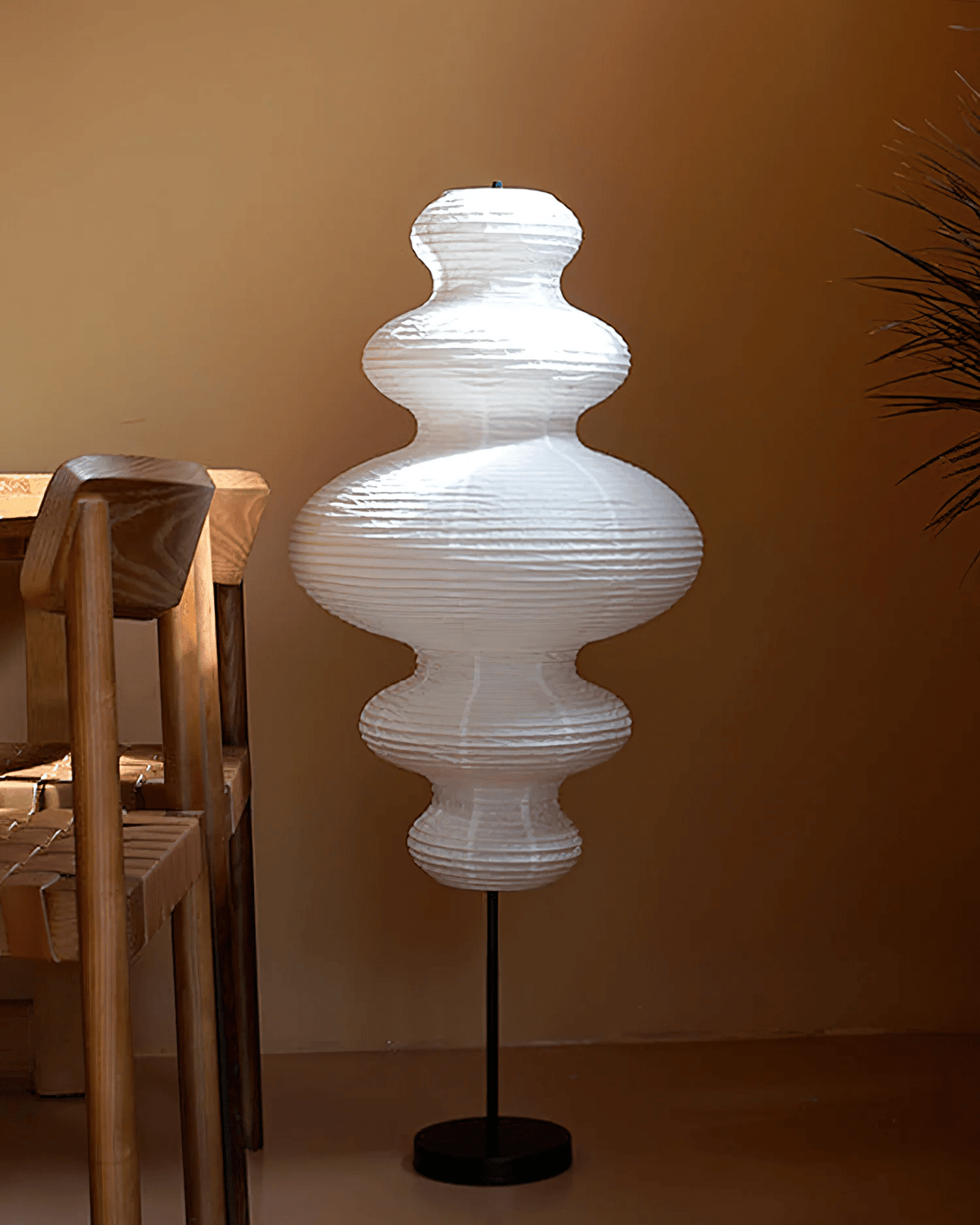 Vels Lampadaire en Papier Scandinave