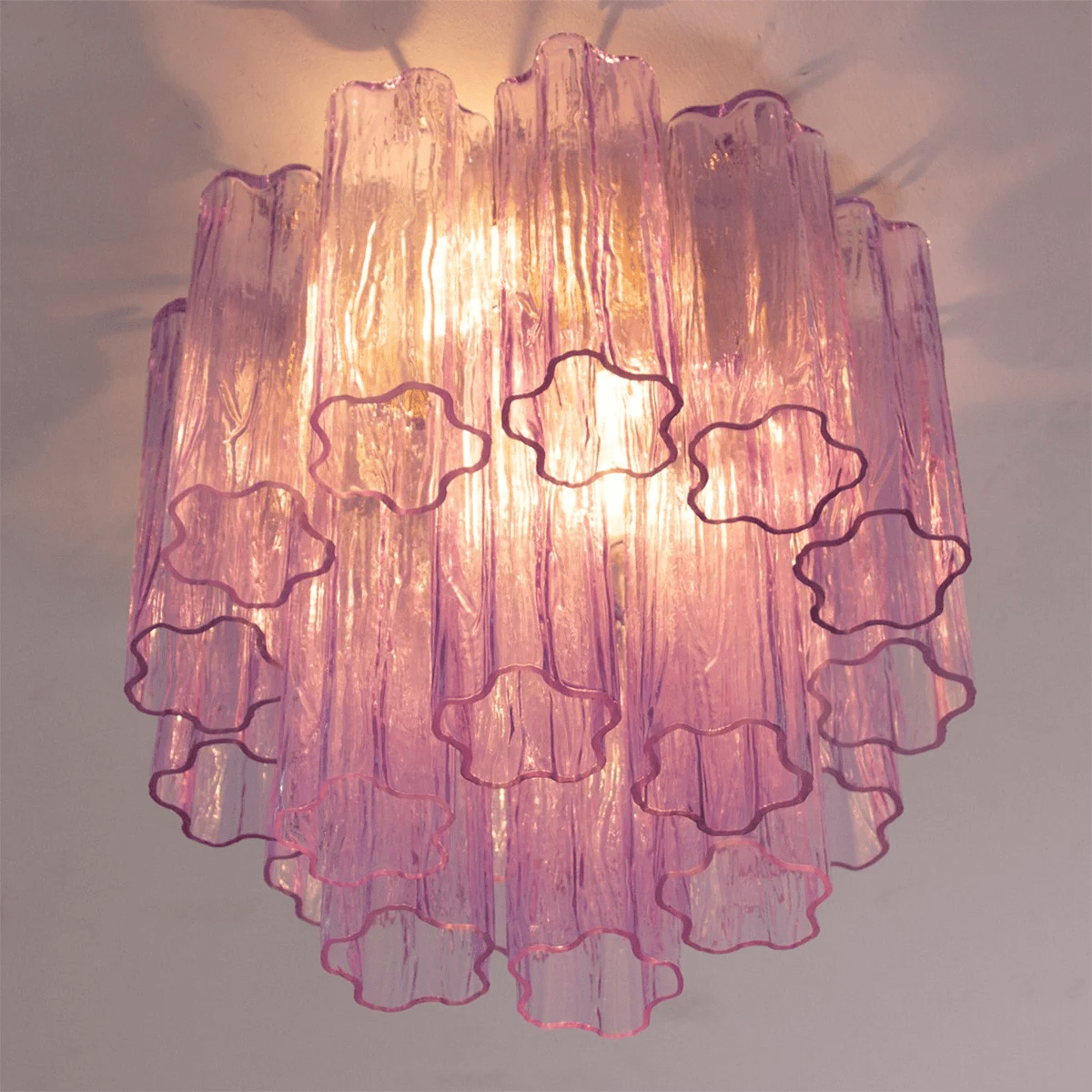 Serin Plafonnier Style Cascade Rose