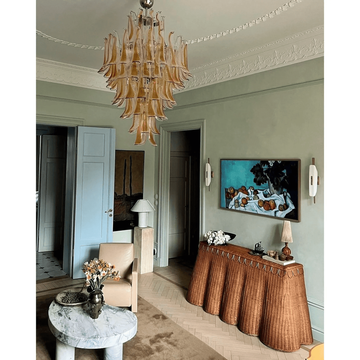 Tessa Suspension Verre Petals