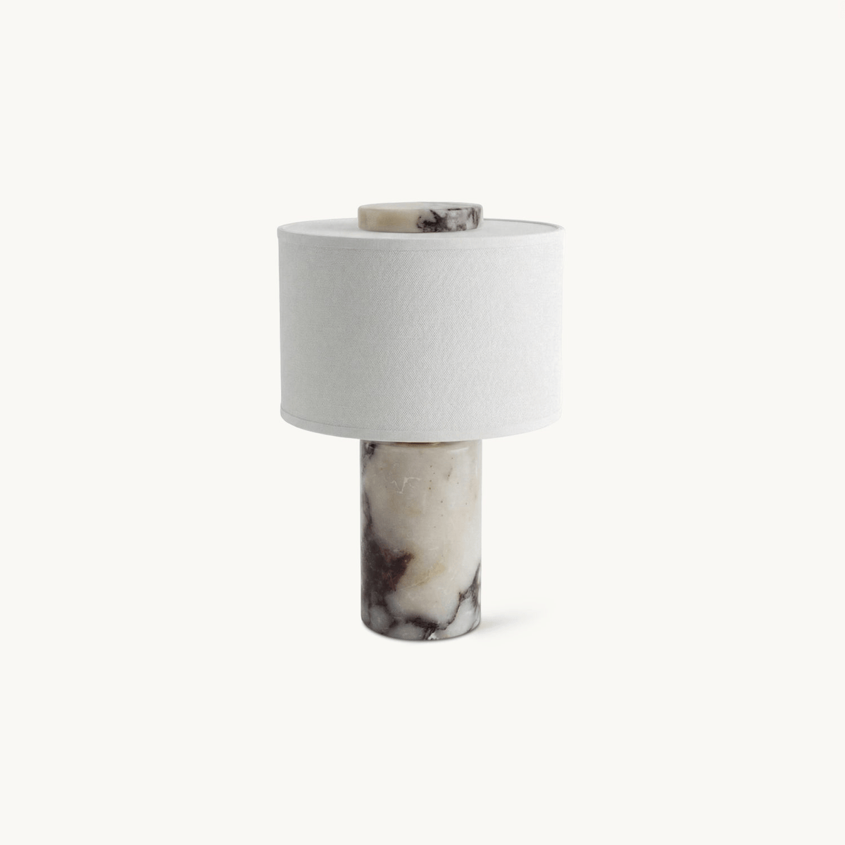 Eros Lumivor Lampe de Table Élégante en Marbre Et Tissu de Table