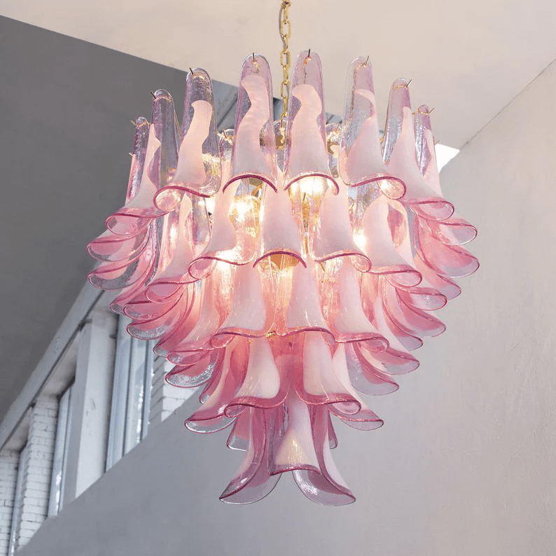 Cysp Lustre en Verre de Murano Romantique Sculptural