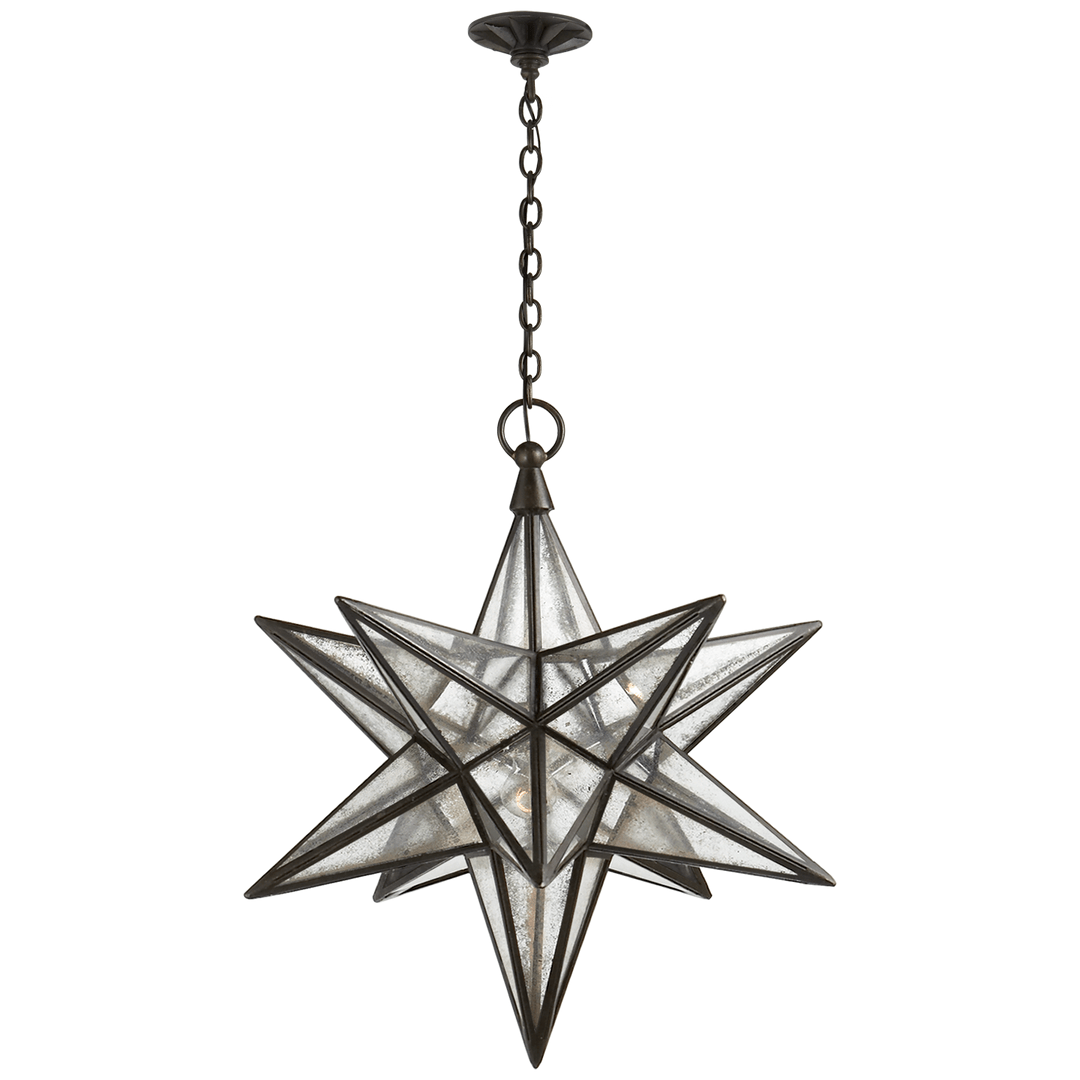 Sotr Lustre Étoile en Verre Élégante