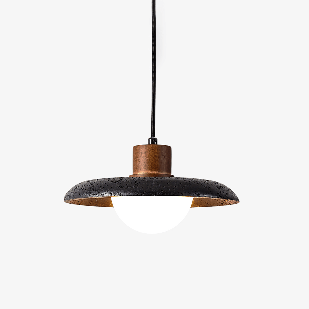 Podve Noir Travertin Suspension Minimaliste