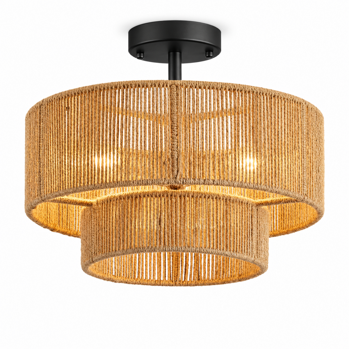 Cormhurst Plafonnier En Corde De Chanvre