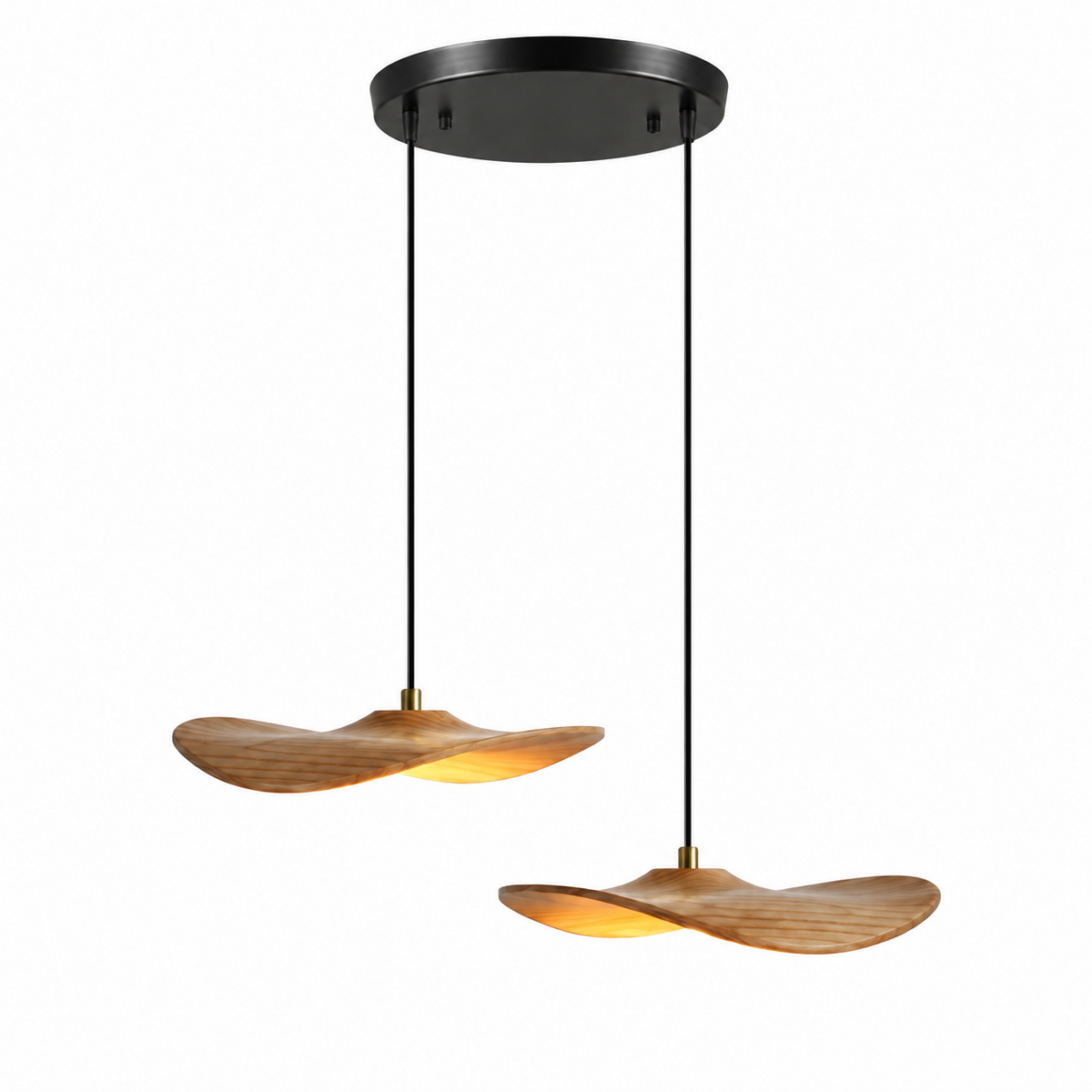 Lowenstone Lustre À Pales En Bois