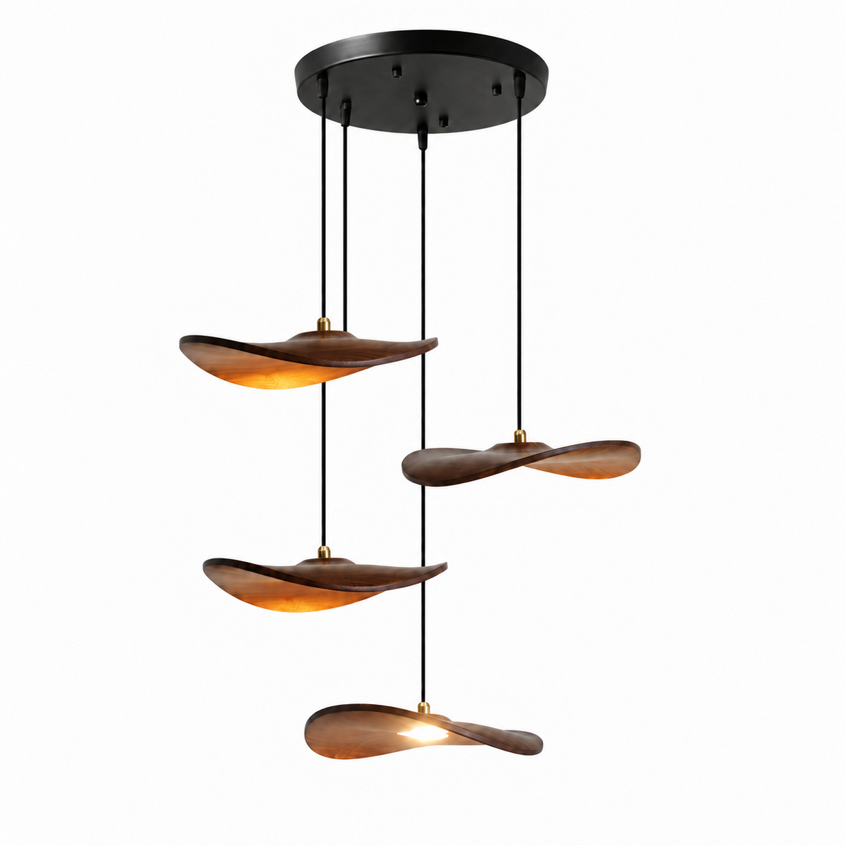 Lowenstone Lustre À Pales En Bois
