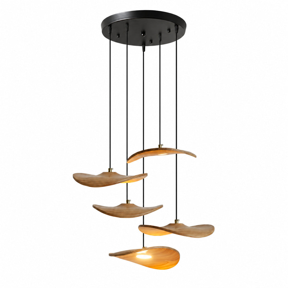 Lowenstone Lustre À Pales En Bois