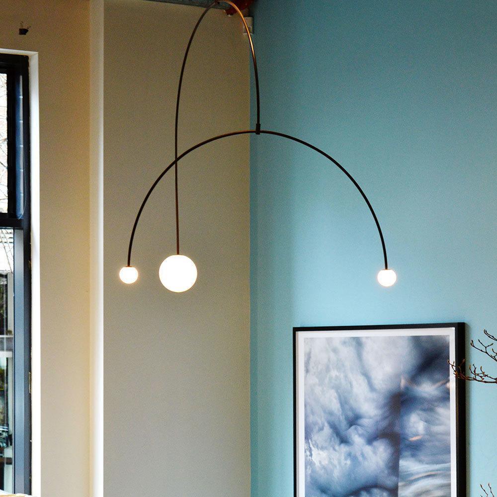 Erixy Lustre Mobile Noir Minimaliste-Cielum