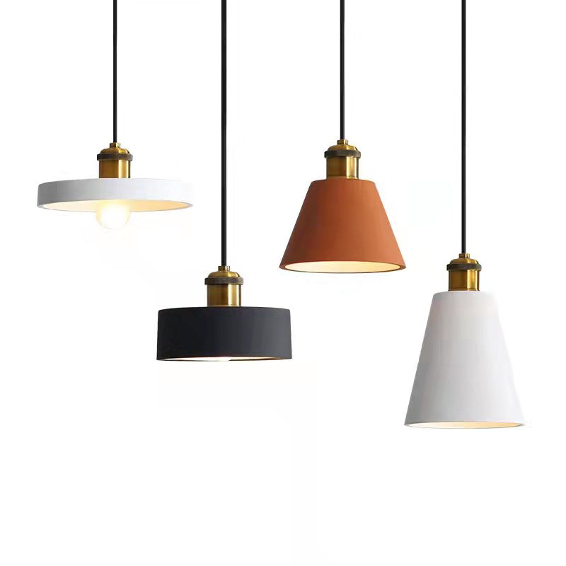 Astel Luminaires Suspension Nordique Blanc/Orange/Noir/Gris. Salon-Cielum