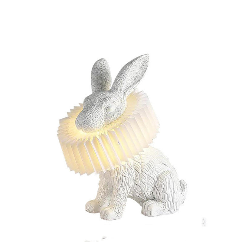 Lampe de Table lapin Moderne, Résine, Blanc, Salon