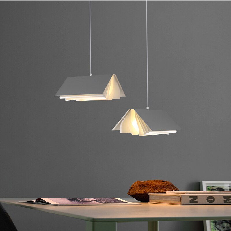 Arisha Suspension Carré Contemporaine, Métal/Tissu, Blanc/Gris, Chambre à Coucher/Librairie