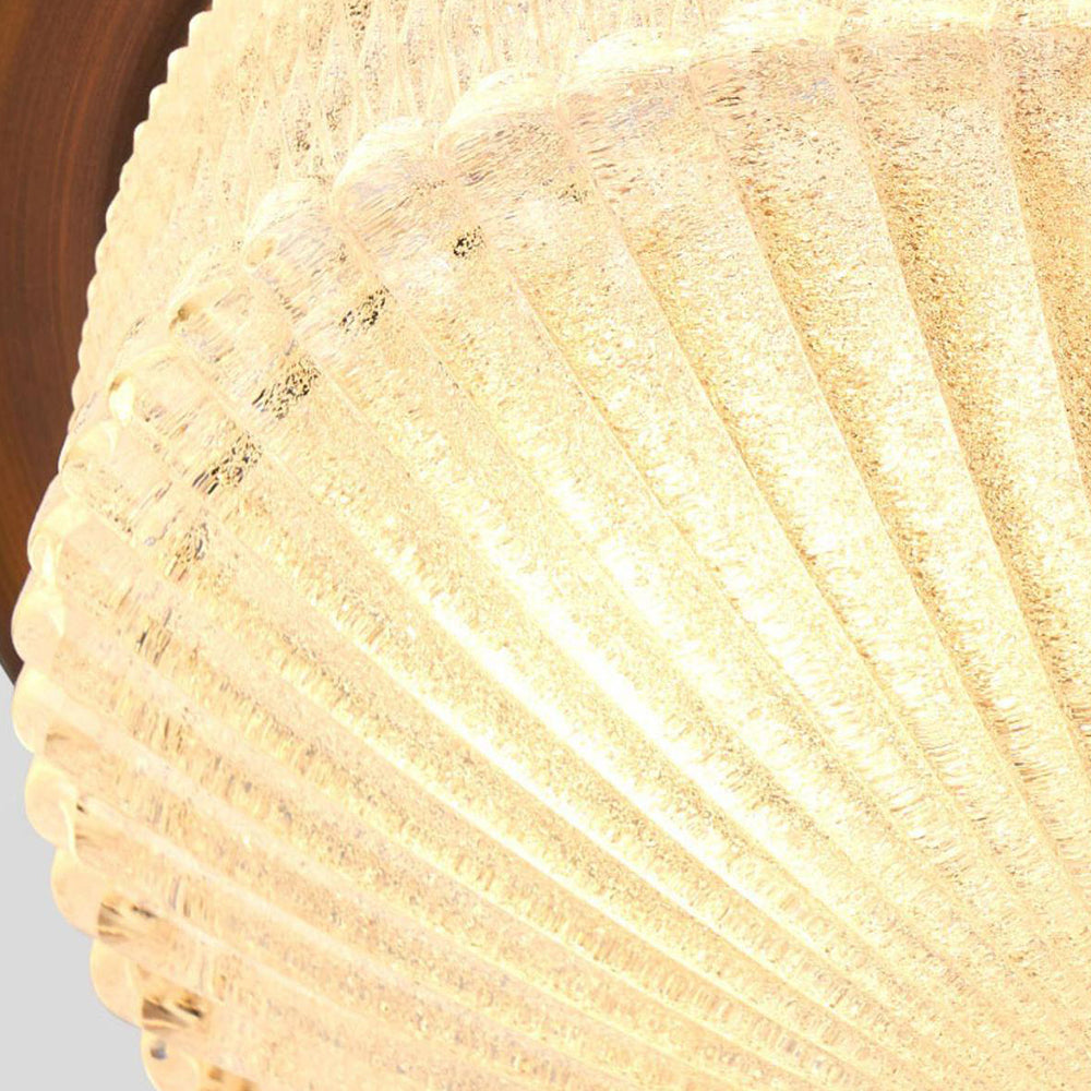 Silva Plafonnier Vintage Rond Verre Chambre à Coucher