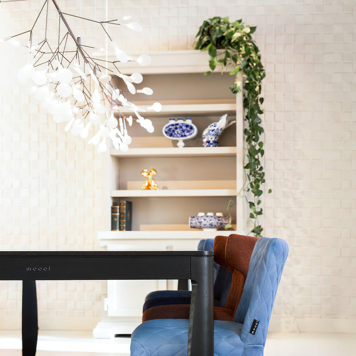 Kevenq Lustre LED À Branches Longues Et Linéaires Artistiques-Cielum