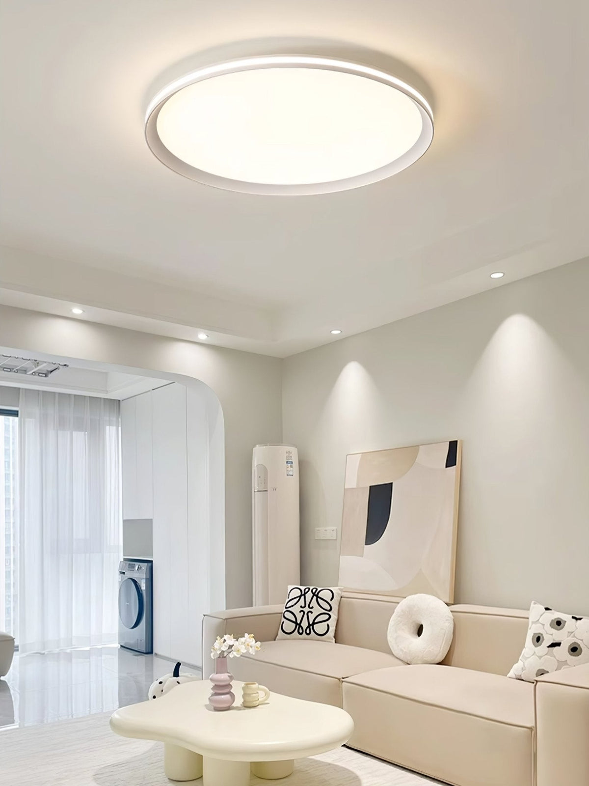 Keveno Moderne Minimaliste Circulaire LED Plafonnier Lumière-Cielum