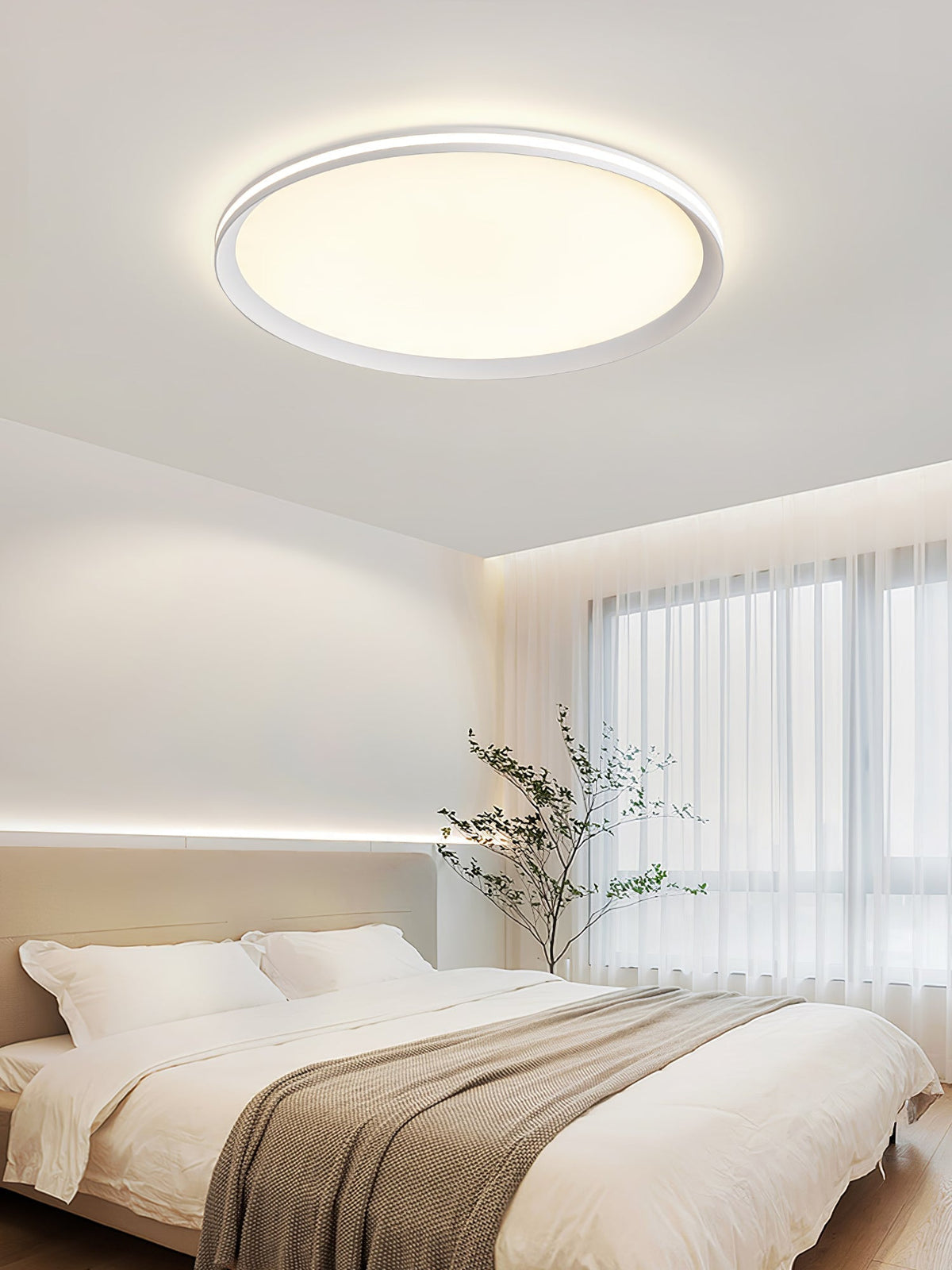Keveno Moderne Minimaliste Circulaire LED Plafonnier Lumière-Cielum