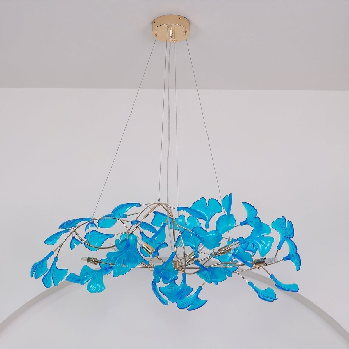 Tirov Lustre de luxe en feuille de ginkgo-Cielum
