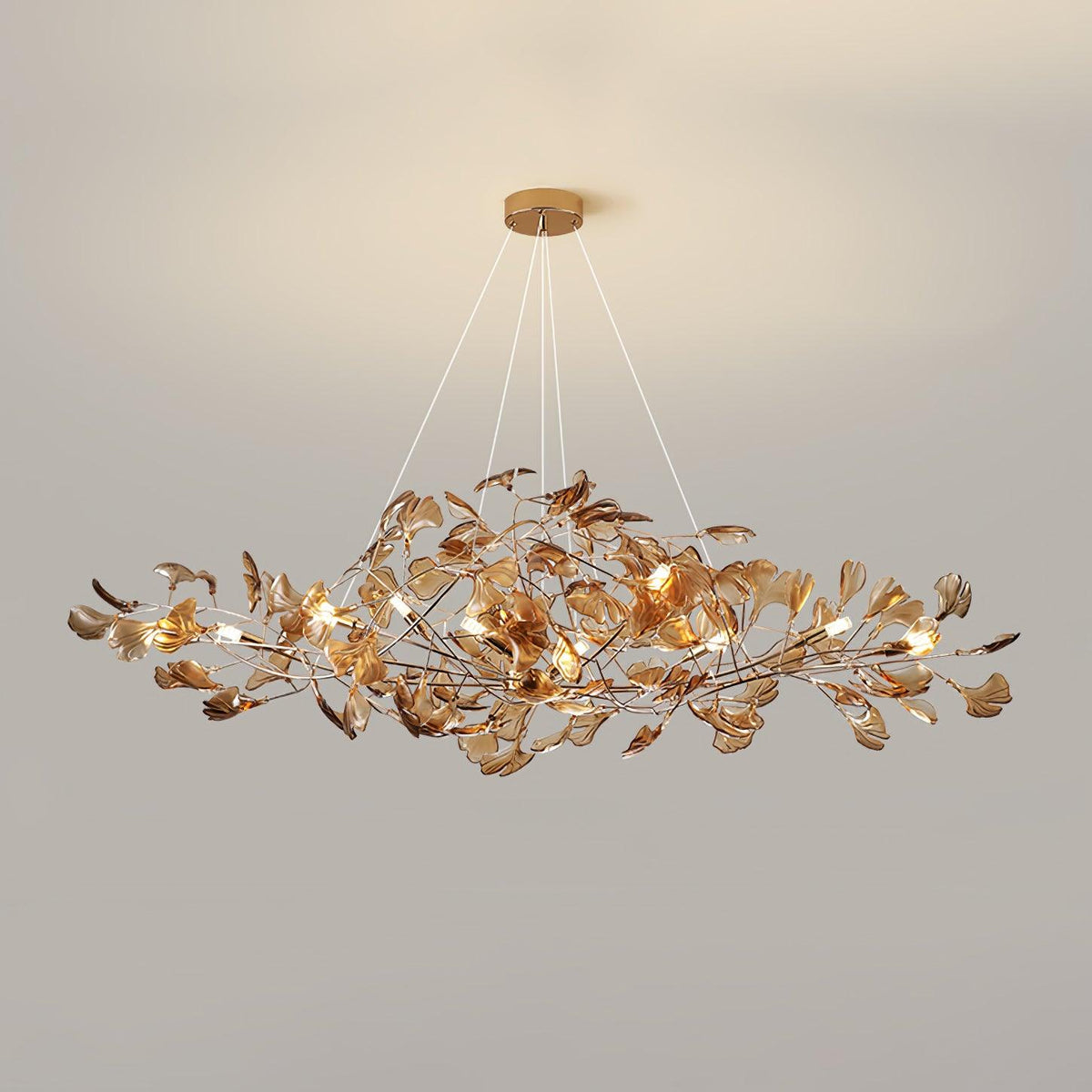 Tirov Lustre de luxe en feuille de ginkgo-Cielum