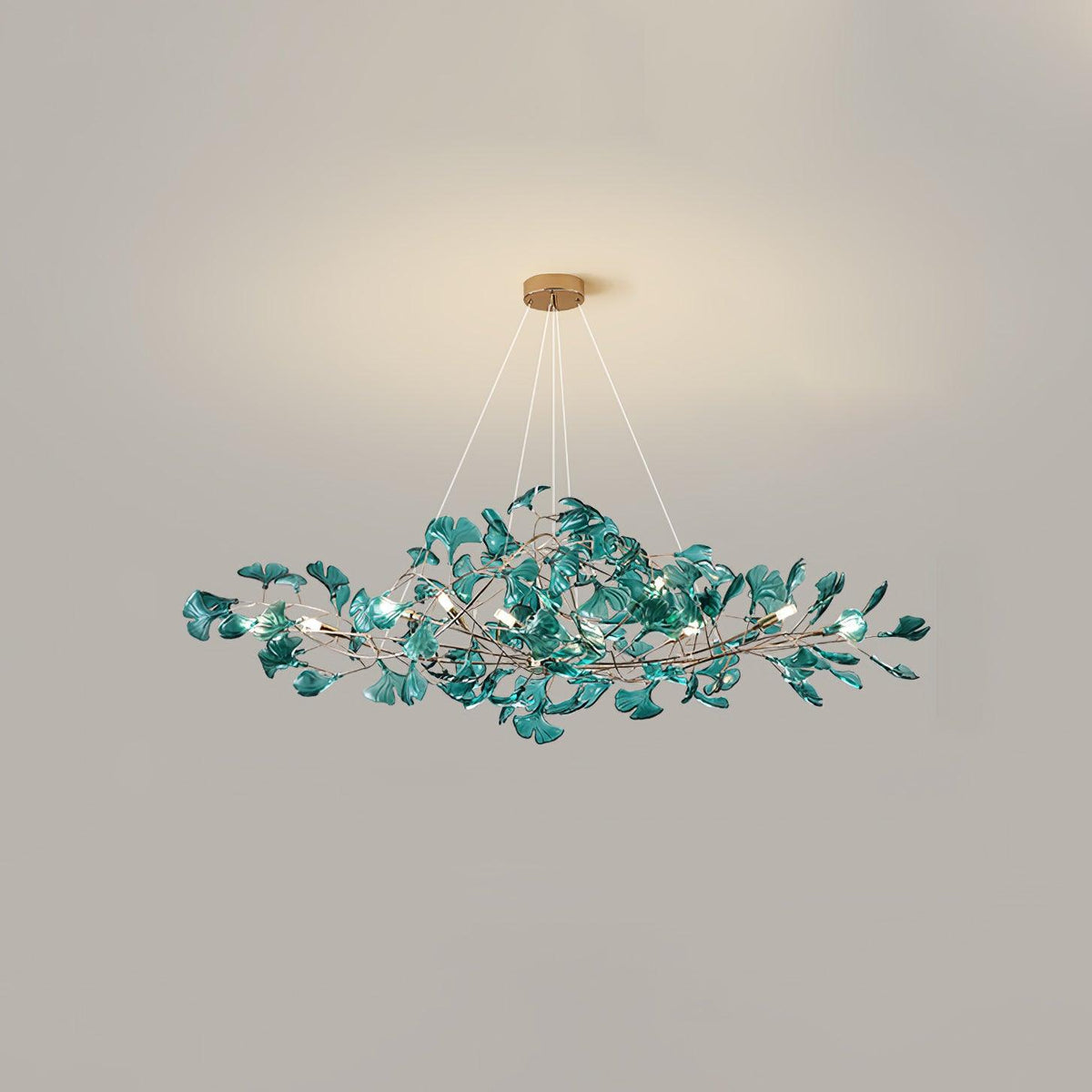 Tirov Lustre de luxe en feuille de ginkgo-Cielum