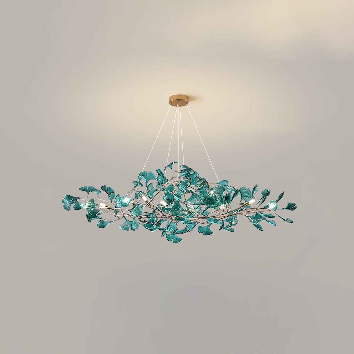 Tirov Lustre de luxe en feuille de ginkgo-Cielum