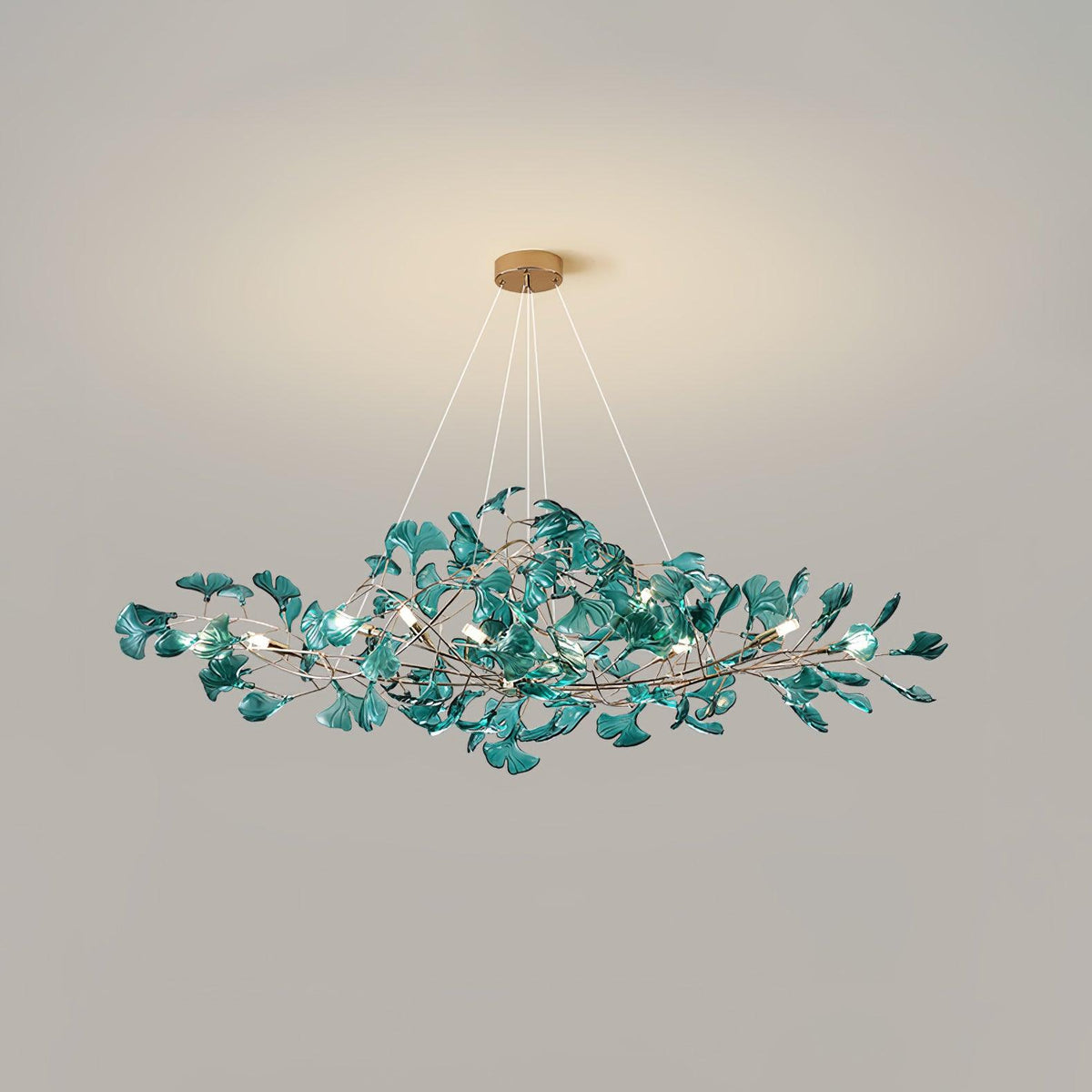 Tirov Lustre de luxe en feuille de ginkgo-Cielum