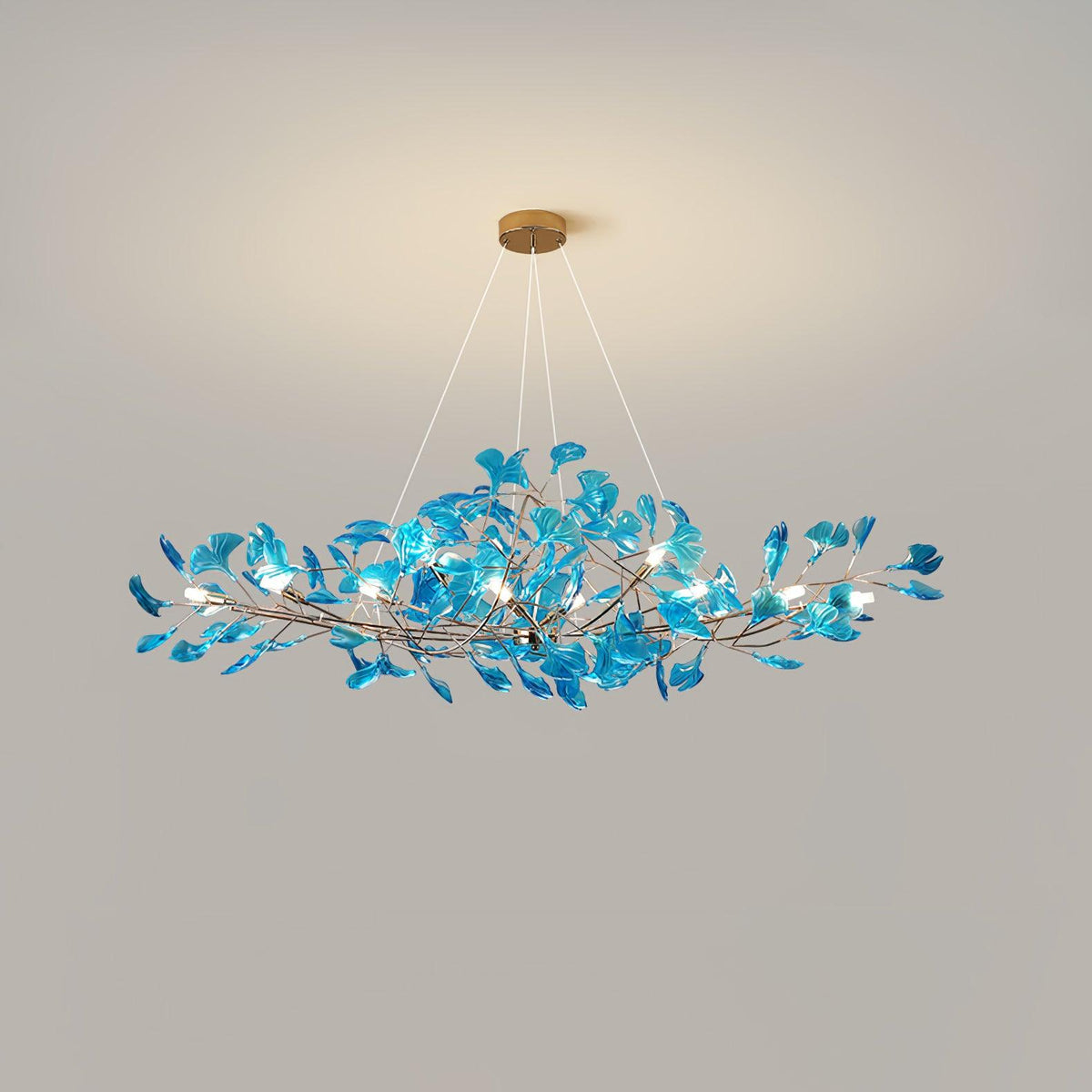 Tirov Lustre de luxe en feuille de ginkgo-Cielum