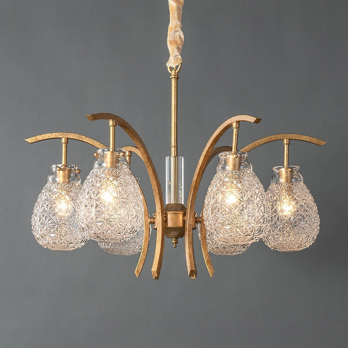 Adams Lustre Verre Luxe Postmoderne