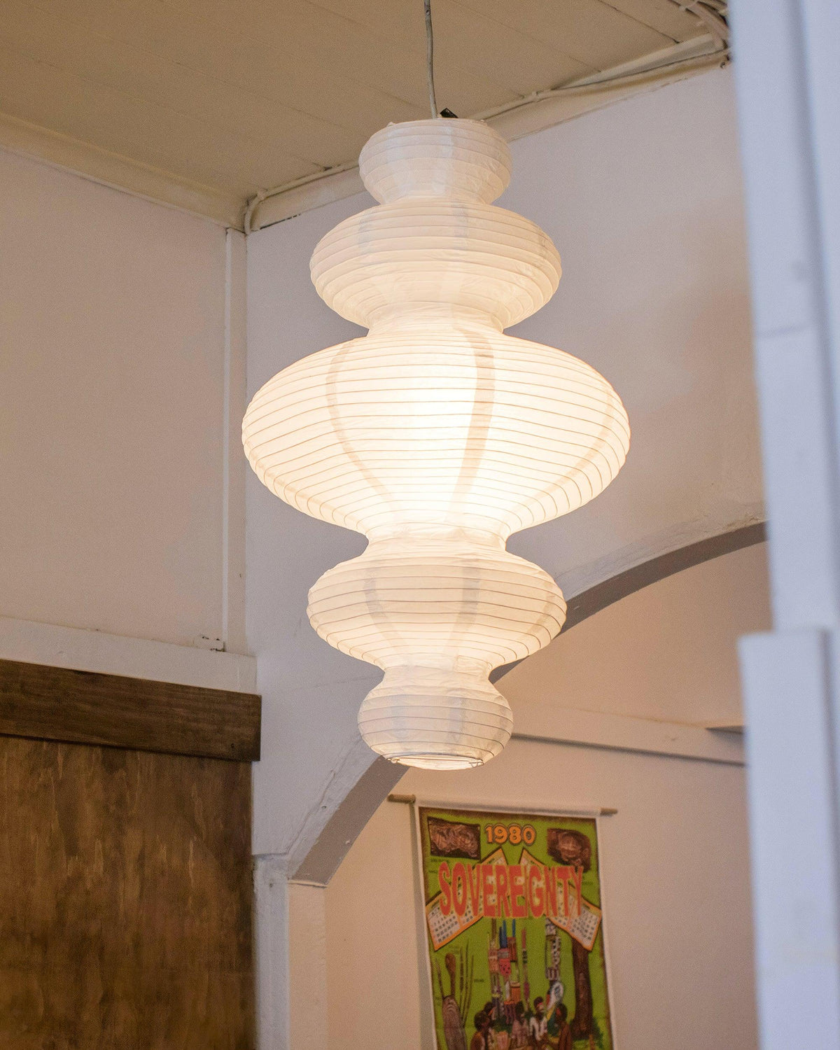 Akari Juni Pendant Lamp-Neutral Decor